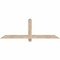 Ekena Millwork Eugene Smooth Timber Gable Bracket, Douglas Fir, 60"W x 20"H x 1 1/2"D x 3 1/2"F, 8/12 Pitch GBW060X20X0204EUG00SDF - alternate 1